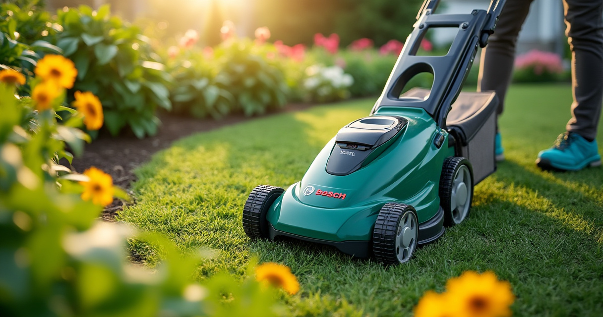 Bosch Indego Mähroboter im Einsatz