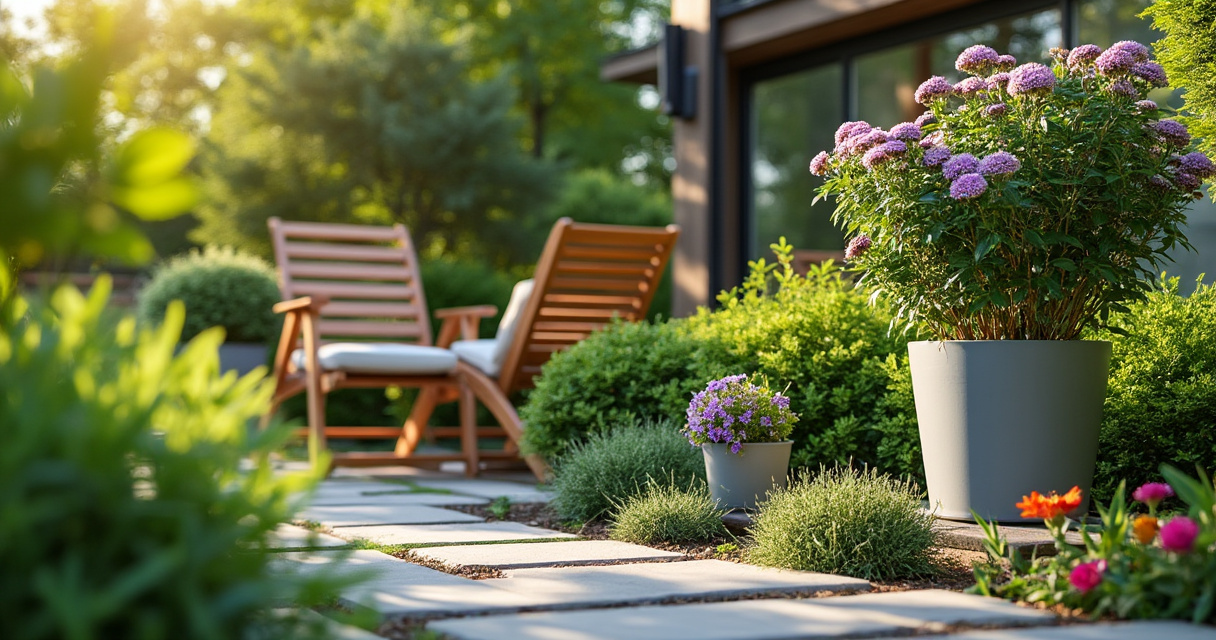 Smart Home Garten mit Mähroboter, Bewässerung und App-Steuerung