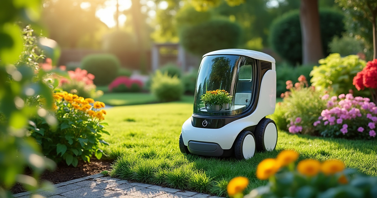 Worx Landroid Mähroboter auf Rasen